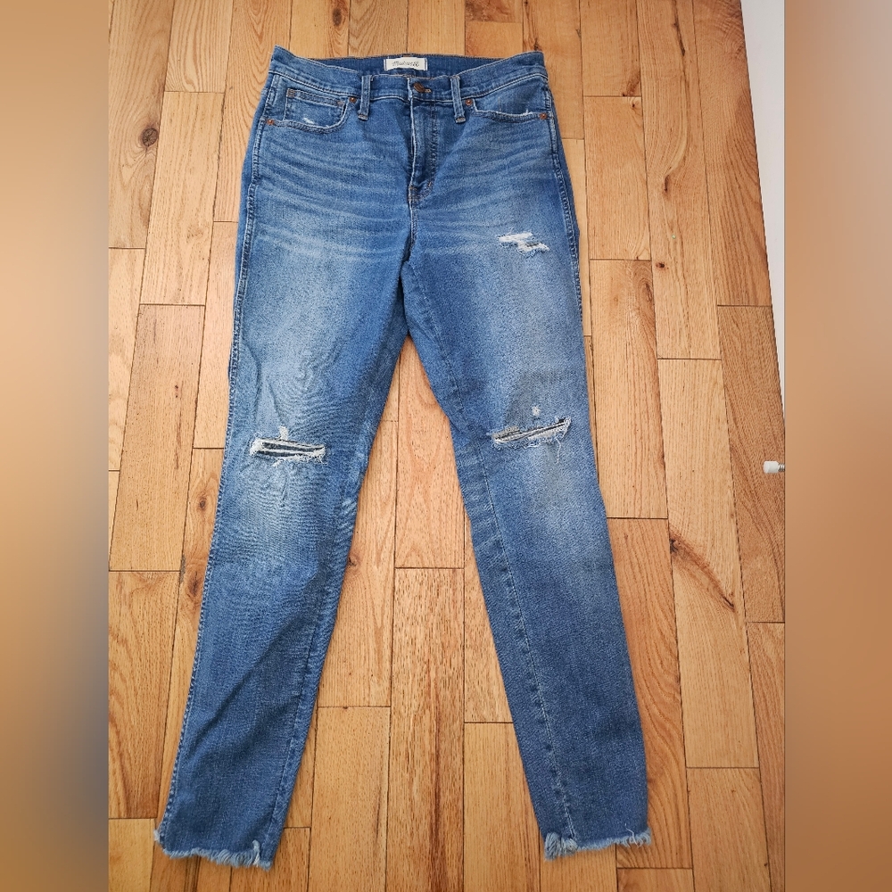 Madewell Distressed Blue Jeans
